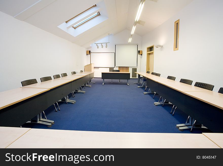 Empty classroom