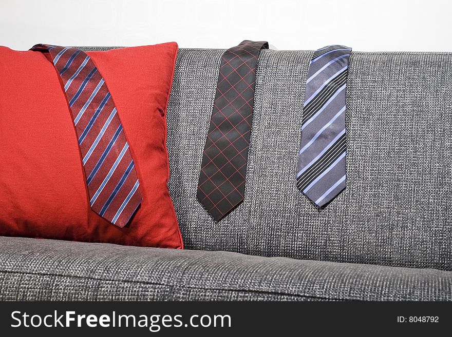 Sofa and ties