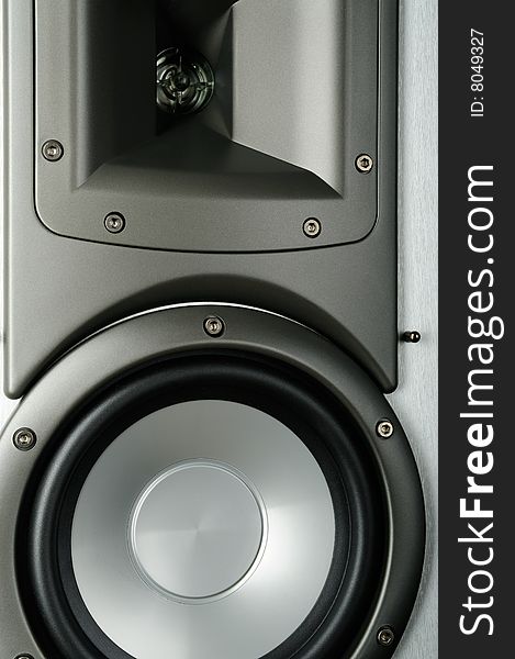 Hi-Fi speaker system for home theatre close up
