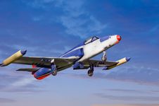 Old Time Jet Fighter Royalty Free Stock Image