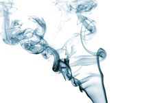 Blue Smoke Stock Photo