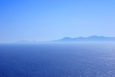 Mountain Range At The Coast In Blue Tones Stock Photo Mountain Range At The Coast In Blue Tones Stock Photo