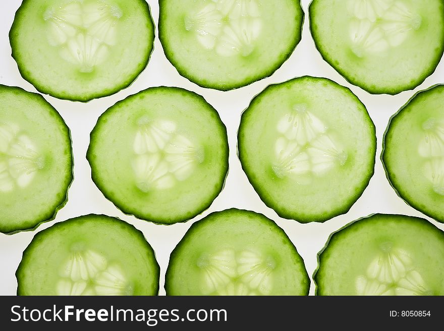 Vegetarian Food background.
green cucumber