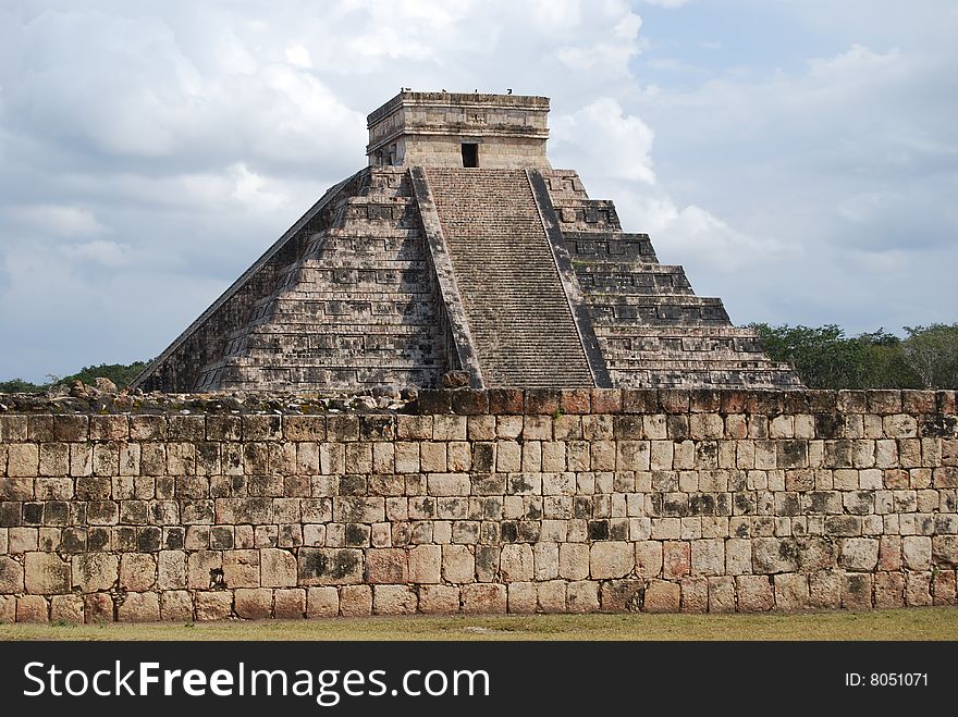 El Castillo or the Pyramid of  Kukulkan, in Mexico. El Castillo or the Pyramid of  Kukulkan, in Mexico.