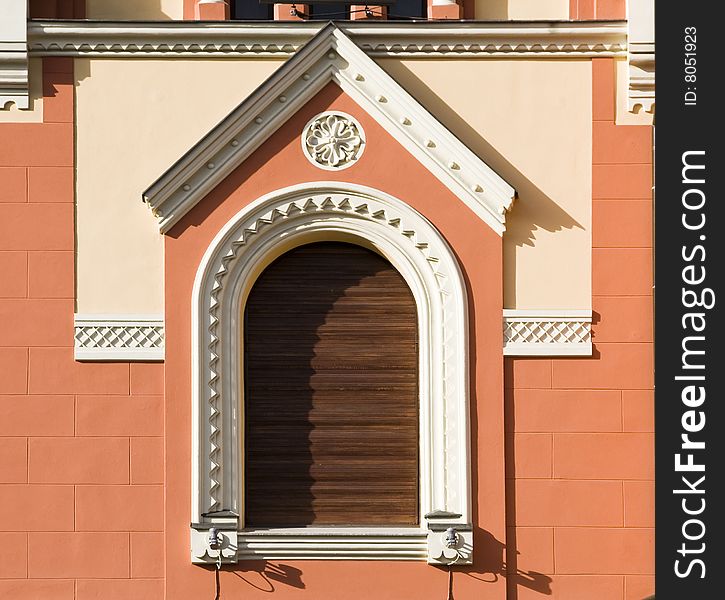 Secessionist window with decoration in Oradea, Romania