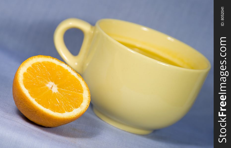 Fresh Oranges And Orange Juice