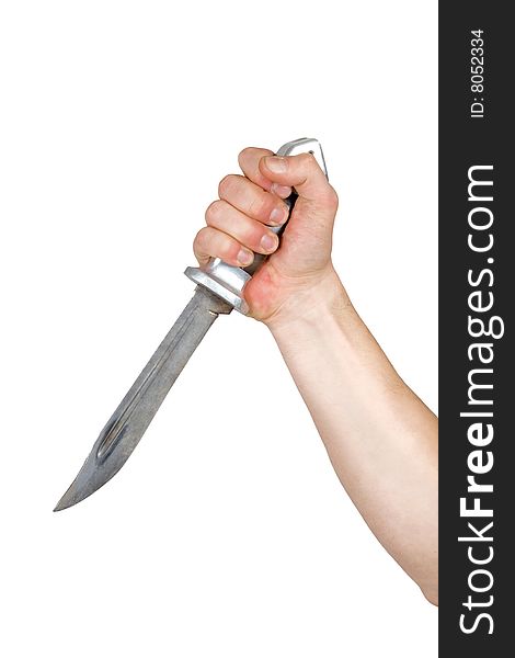 Knife In A Man S Fist