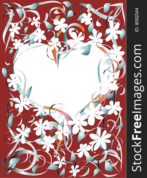 Flower background for design of cards. Flower background for design of cards