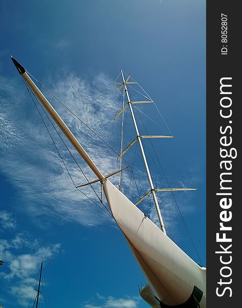 Yacht At Auckland Harbor