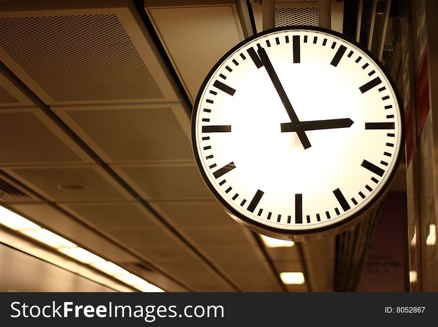 Passing Of Time On Clock