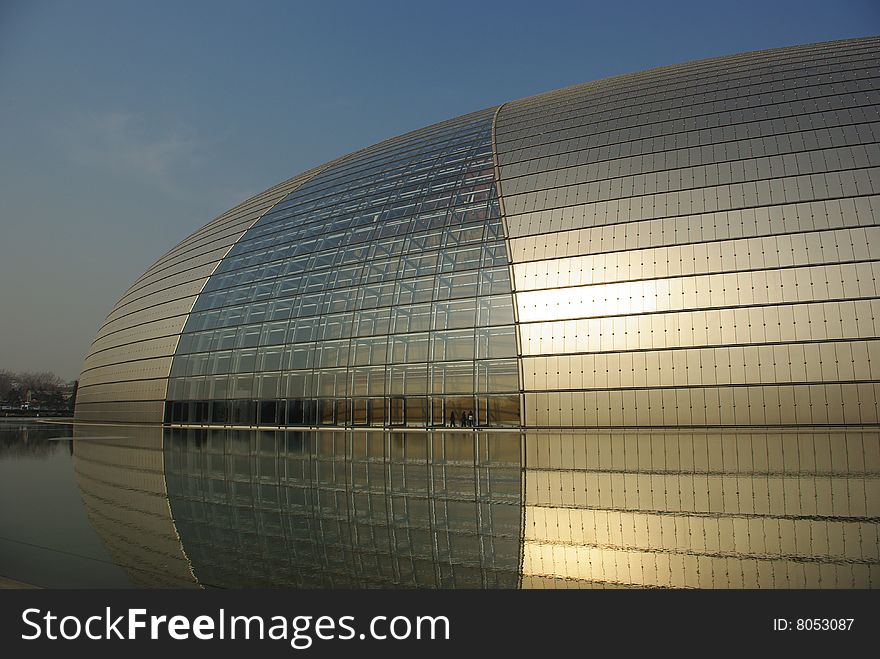 China National Grand Theater in the sunshine