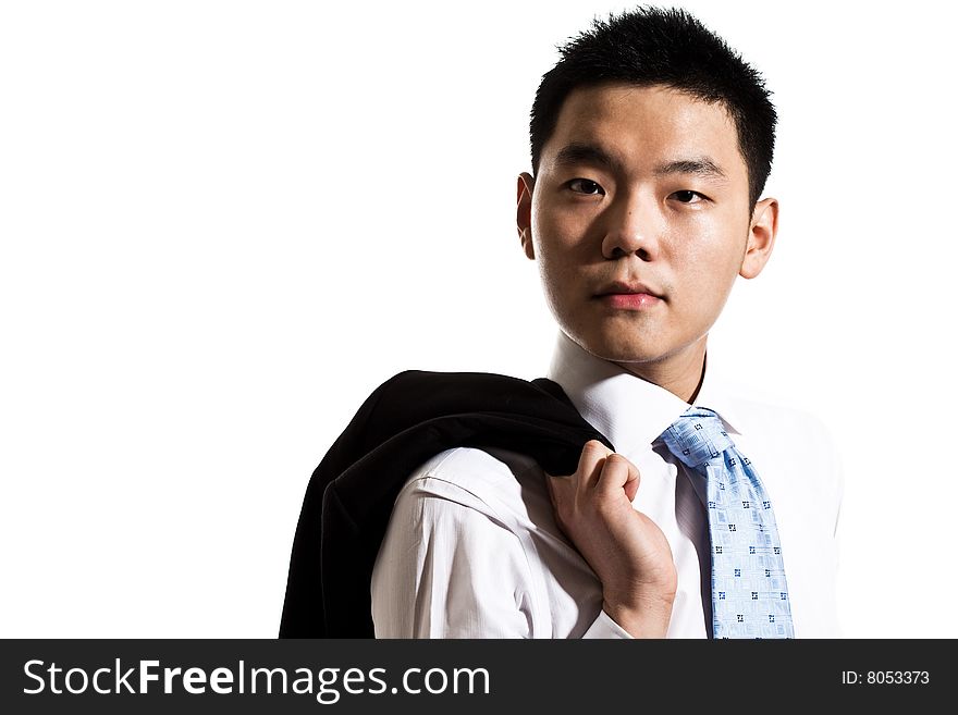 Asian young man in formal attire