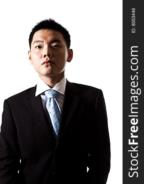 Stylish asian young business man in formal attire