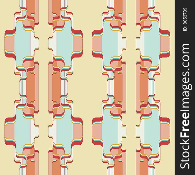 Psychedelic retro pattern - tiles seamlessly. Psychedelic retro pattern - tiles seamlessly.