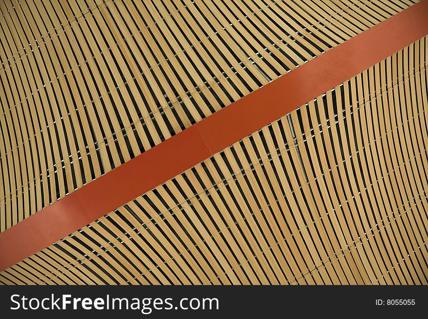 Abstract ceiling pattern of a waiting hall. Abstract ceiling pattern of a waiting hall