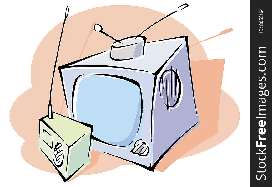 Television And Radio Set