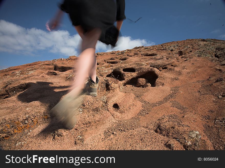 Hiking in Madeira landscape