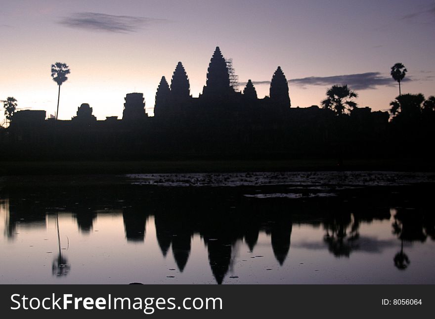 Angkor Wat Silhouette