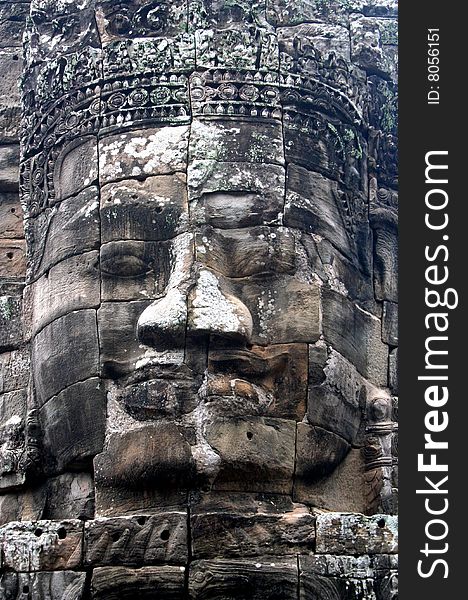 Angkor Wat Statue Face