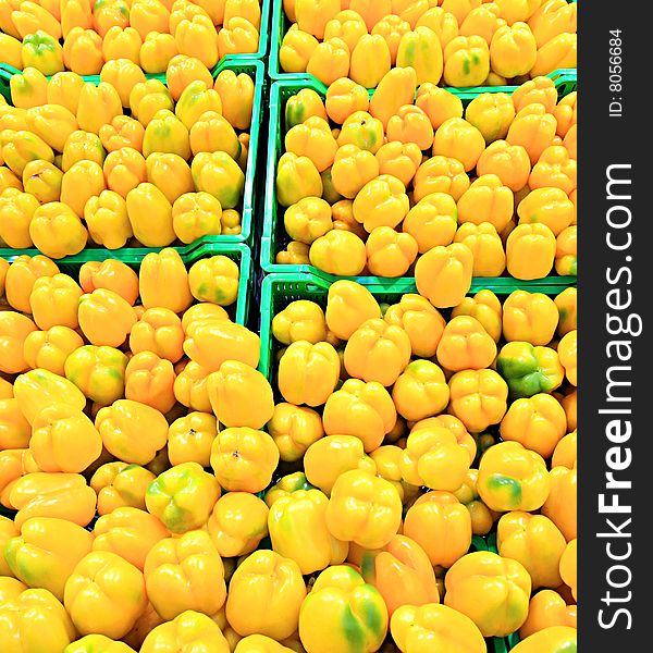 Fresh pepper at a farmer's market