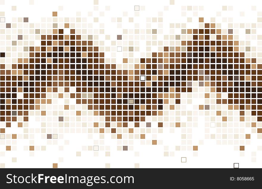 Colorful mosaic background in brown colors