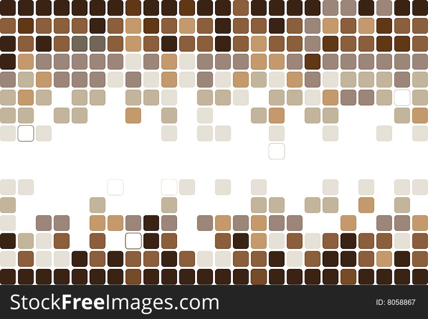 Colorful mosaic background in brown colors