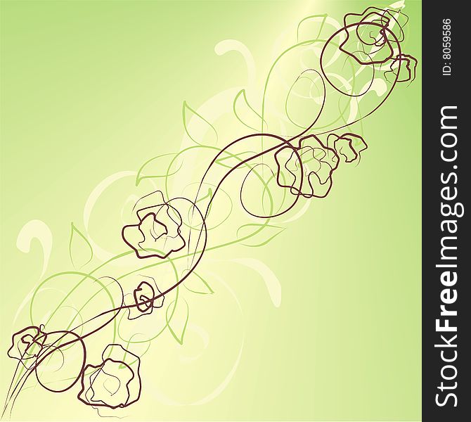 Flower background for design of cards. Flower background for design of cards