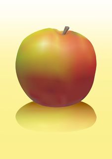 Red-ripe Apple Royalty Free Stock Photos