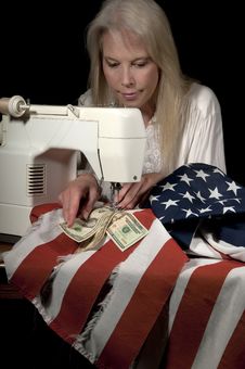 Mending American Economy Royalty Free Stock Photo Mending American Economy Royalty Free Stock Photo