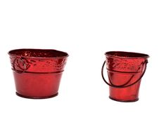 Metal Buckets Royalty Free Stock Photo
