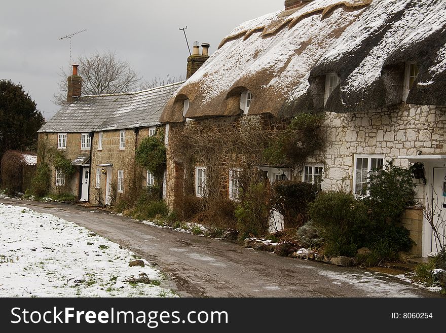 Cottages In The Snow