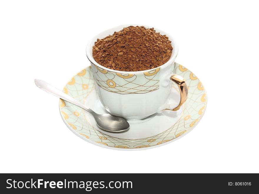 Isolated coffee cup on white background