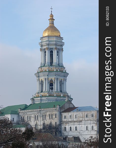 Kiev-Pechersk Lavra monastery in Kiev. Ukraine (Malorussia) At winter