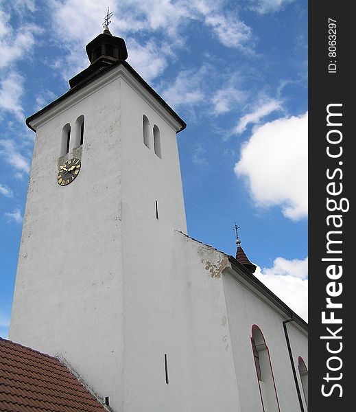 A church in a town of Bechyne, southern part of the Czech Republic.