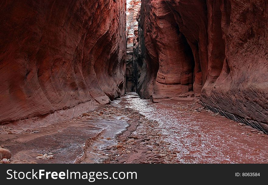 Grand Hallway in Arizona Slot Canyon