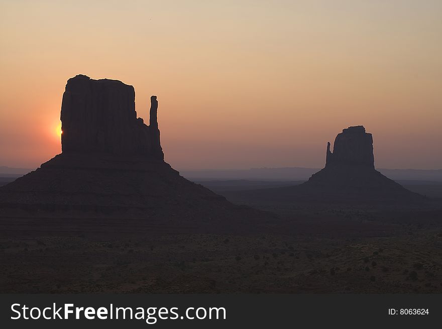 Sunrise Over Monument Valley Arizona