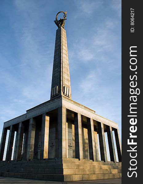 Slavin memorial to Red army soldiers and military cemetery in Bratislava, Slovakia.