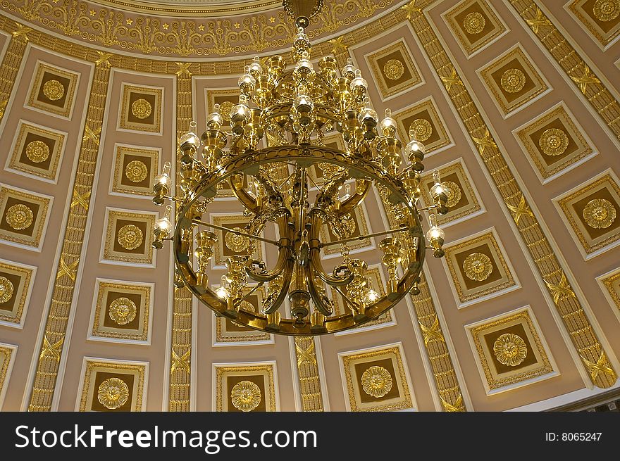 Chandelier In The Capitol Building