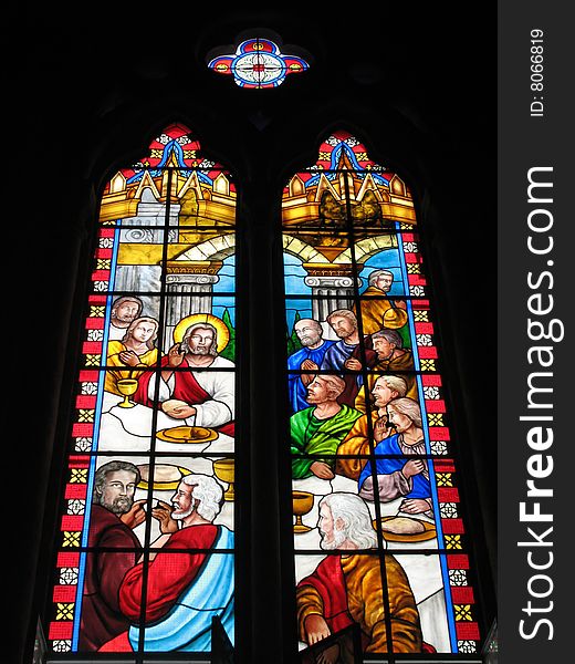 the window of church in China