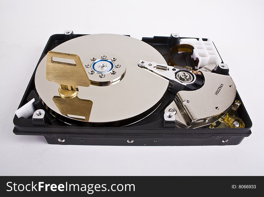 Hard drive with key and lock. Hard drive with key and lock.