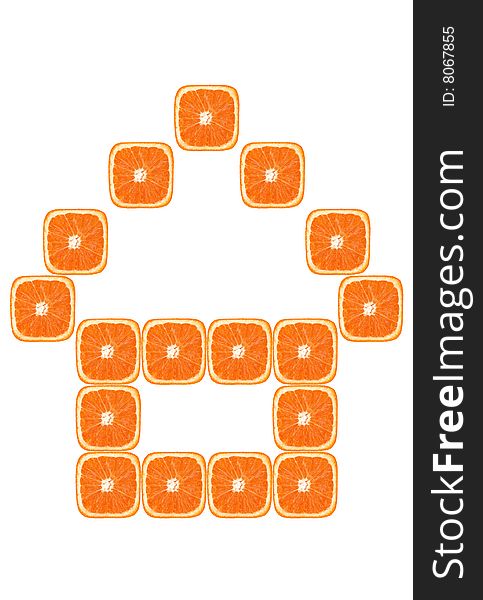 Orange slince house