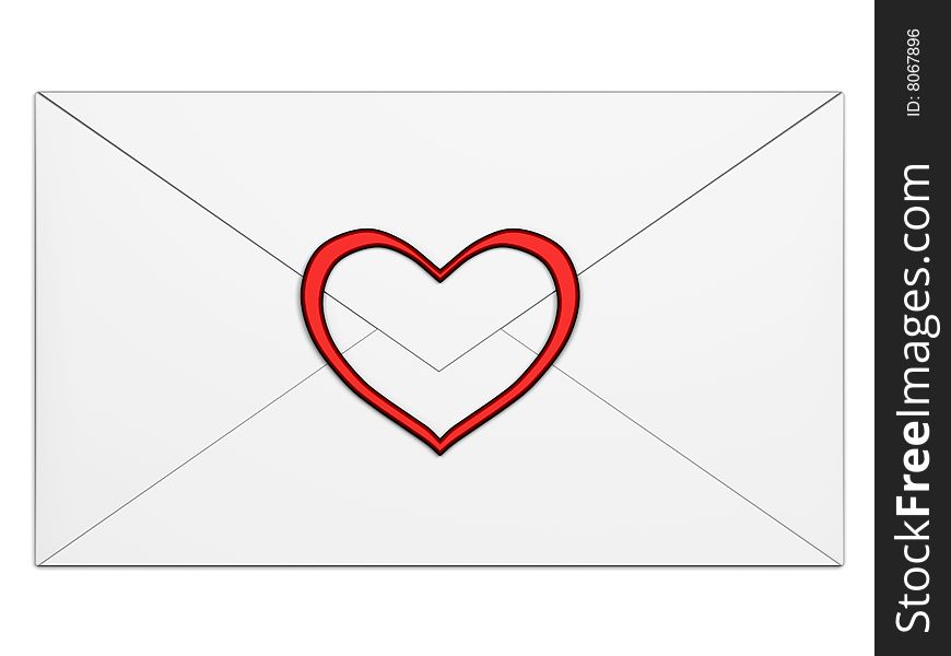 Envelope With Heart