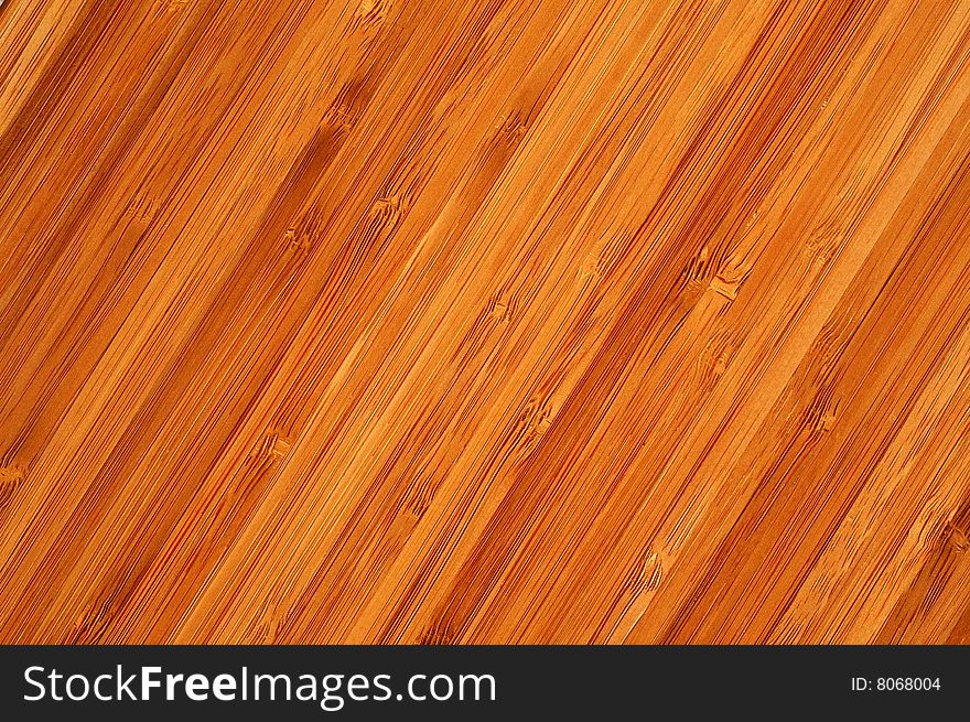 Bamboo natural board, brown background. Bamboo natural board, brown background