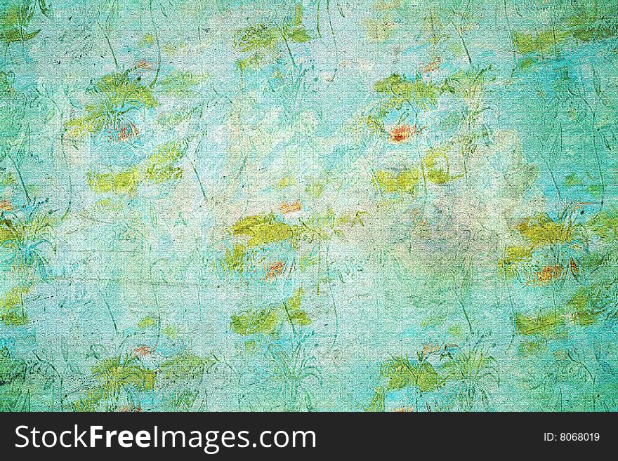 Green lawn , abstract fantasy, can be used designers for creation and processing of different images