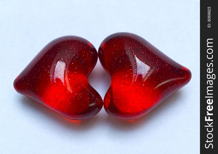 Photo of isolated lips made from harts. Photo of isolated lips made from harts