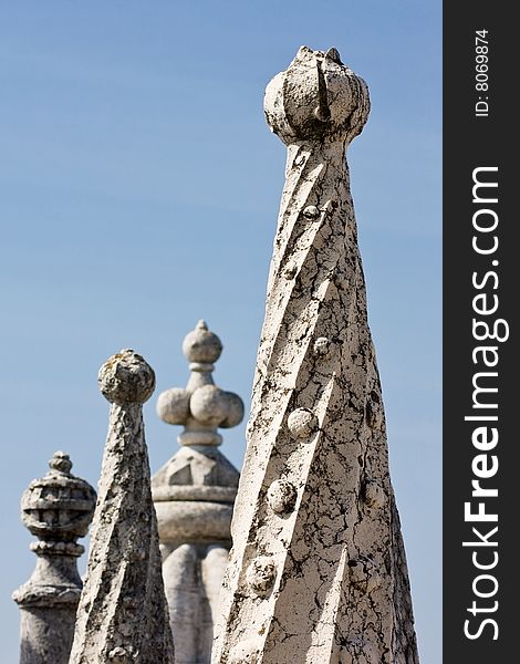 Architecture Details of Belem Tower, Lisbon