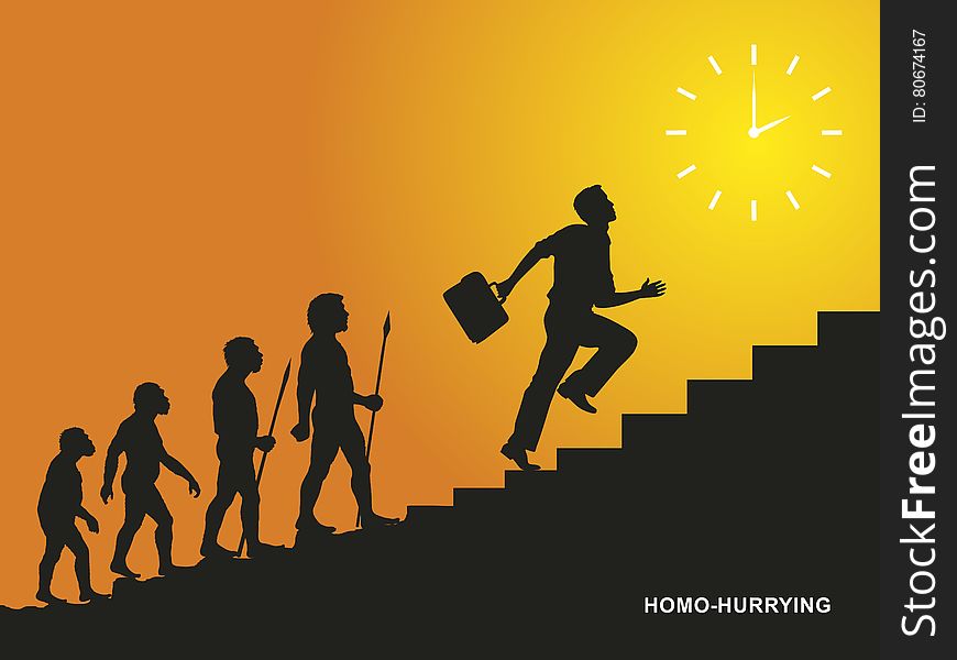 Homo-hurrying, the result of a long evolution.