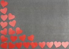 Red Paper Hearts Royalty Free Stock Photography Red Paper Hearts Royalty Free Stock Photography
