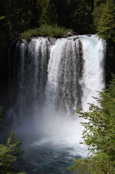 Koosah Falls In Western Oregon Royalty Free Stock Photo