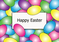 Happy Easter Egg Border Stock Photography Happy Easter Egg Border Stock Photography